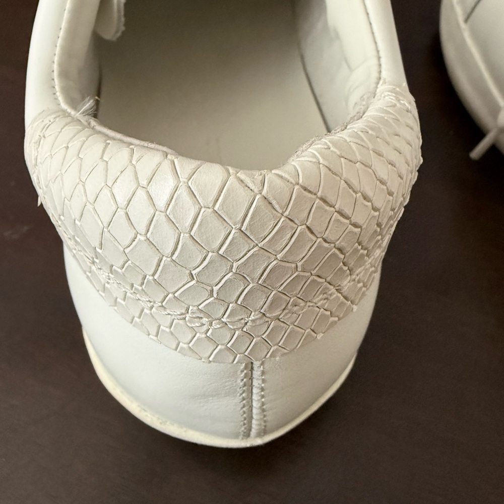 Banana Republic White Lace-Up Sneakers - Picture 6 of 9